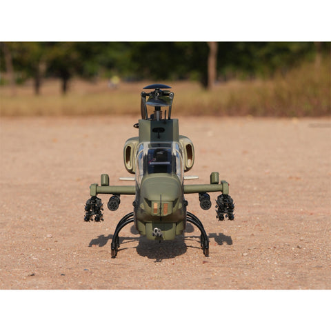 WOLFBUSH&ROBAN AH-1W 470-Class 2.4G 6CH Dual-Rotor RC Military Helicopter Model with GPS Positioning, Synchronized Turret & Left/Right-Hand Control (RTF Version)