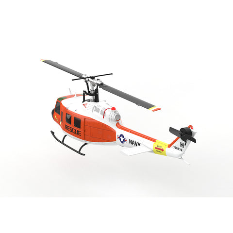 YU XIANG F07H UH-1 Huey 1/34 Scale Brushless Direct Drive RC Helicopter with GPS Positioning, 6G Flybarless, Altitude Hold & One-Key Figure 8 Flight (RTF, SAR Livery)