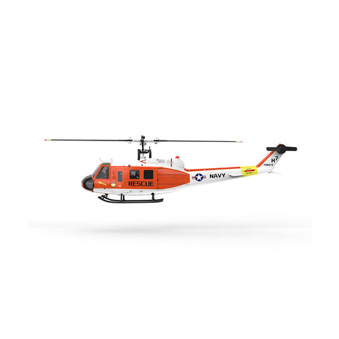 YU XIANG F07H UH-1 Huey 1/34 Scale Brushless Direct Drive RC Helicopter with GPS Positioning, 6G Flybarless, Altitude Hold & One-Key Figure 8 Flight (RTF, SAR Livery)