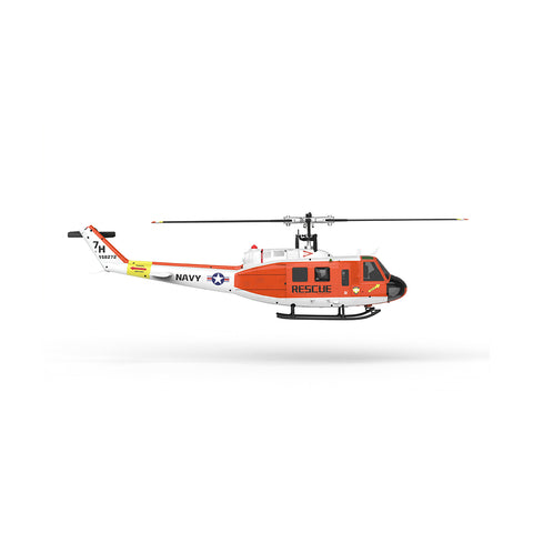 YU XIANG F07H UH-1 Huey 1/34 Scale Brushless Direct Drive RC Helicopter with GPS Positioning, 6G Flybarless, Altitude Hold & One-Key Figure 8 Flight (RTF, SAR Livery)
