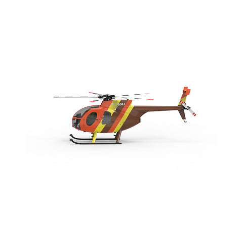 YU XIANG F118S MH-6 Little Bird 250-Class 1/16 Scale RC Helicopter, 5-Blade Rotor, 6G/3D Mode RTF