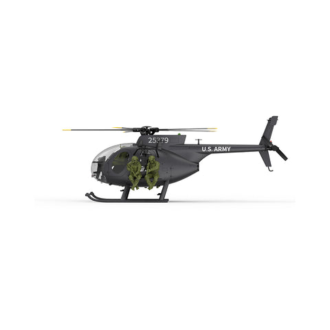 YU XIANG F118S MH-6 Little Bird 250-Class 1/16 Scale RC Helicopter, 5-Blade Rotor, 6G/3D Mode RTF