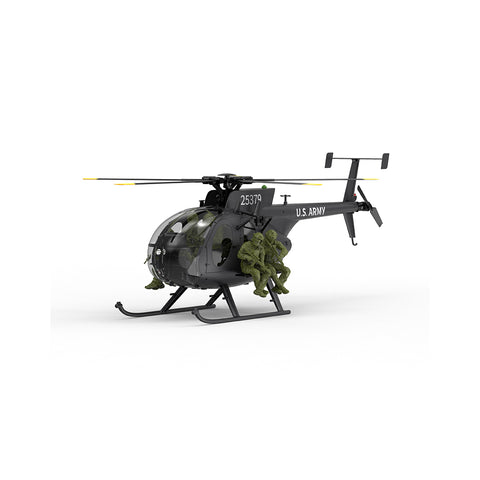 YU XIANG F118S MH-6 Little Bird 250-Class 1/16 Scale RC Helicopter, 5-Blade Rotor, 6G/3D Mode RTF