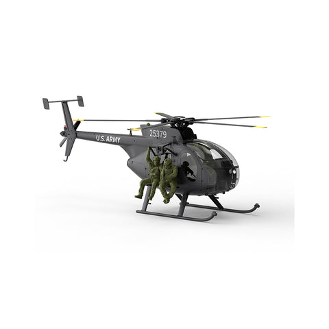 YU XIANG F118S MH-6 Little Bird 250-Class 1/16 Scale RC Helicopter, 5-Blade Rotor, 6G/3D Mode RTF