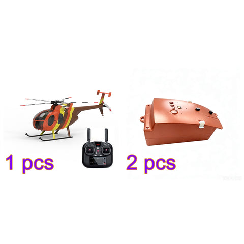 YU XIANG F118S MH-6 Little Bird 250-Class 1/16 Scale RC Helicopter, 5-Blade Rotor, 6G/3D Mode RTF