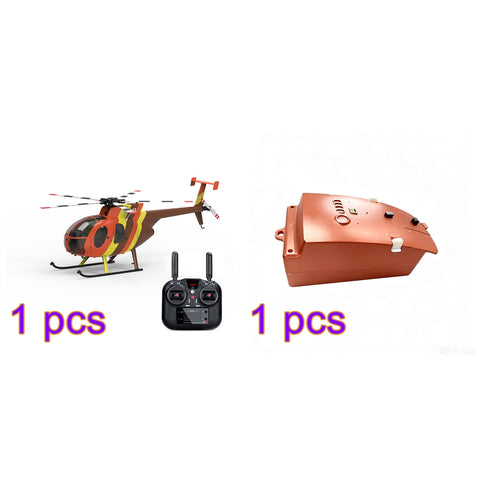 YU XIANG F118S MH-6 Little Bird 250-Class 1/16 Scale RC Helicopter, 5-Blade Rotor, 6G/3D Mode RTF